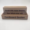 Cardboard Quotes Storage full