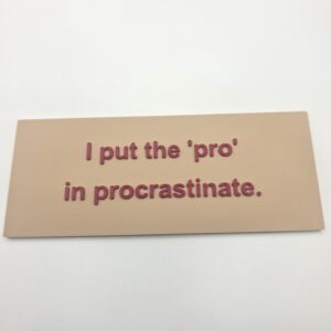 Pro Procrastinate