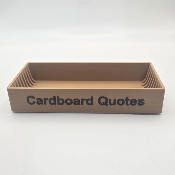 Cardboard Quotes Storage